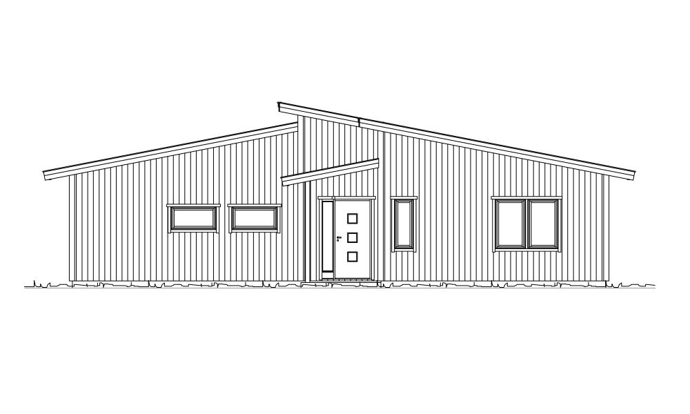 Husmodellen Aklejan från Dala Trähus
