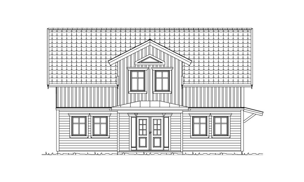 Husmodellen Domherren från Dala Trähus