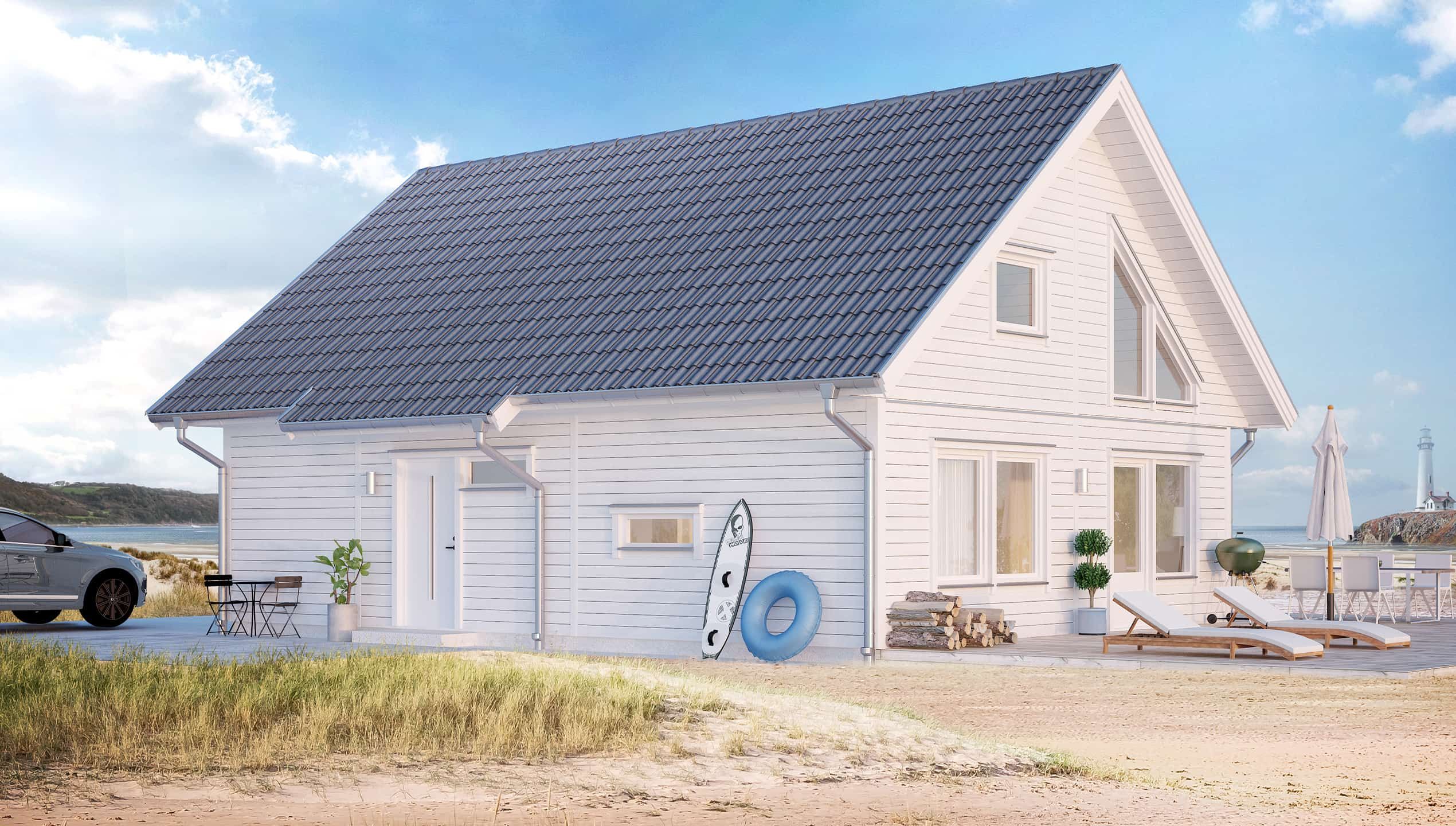 Husmodellen Fladen 120 från Västkuststugan