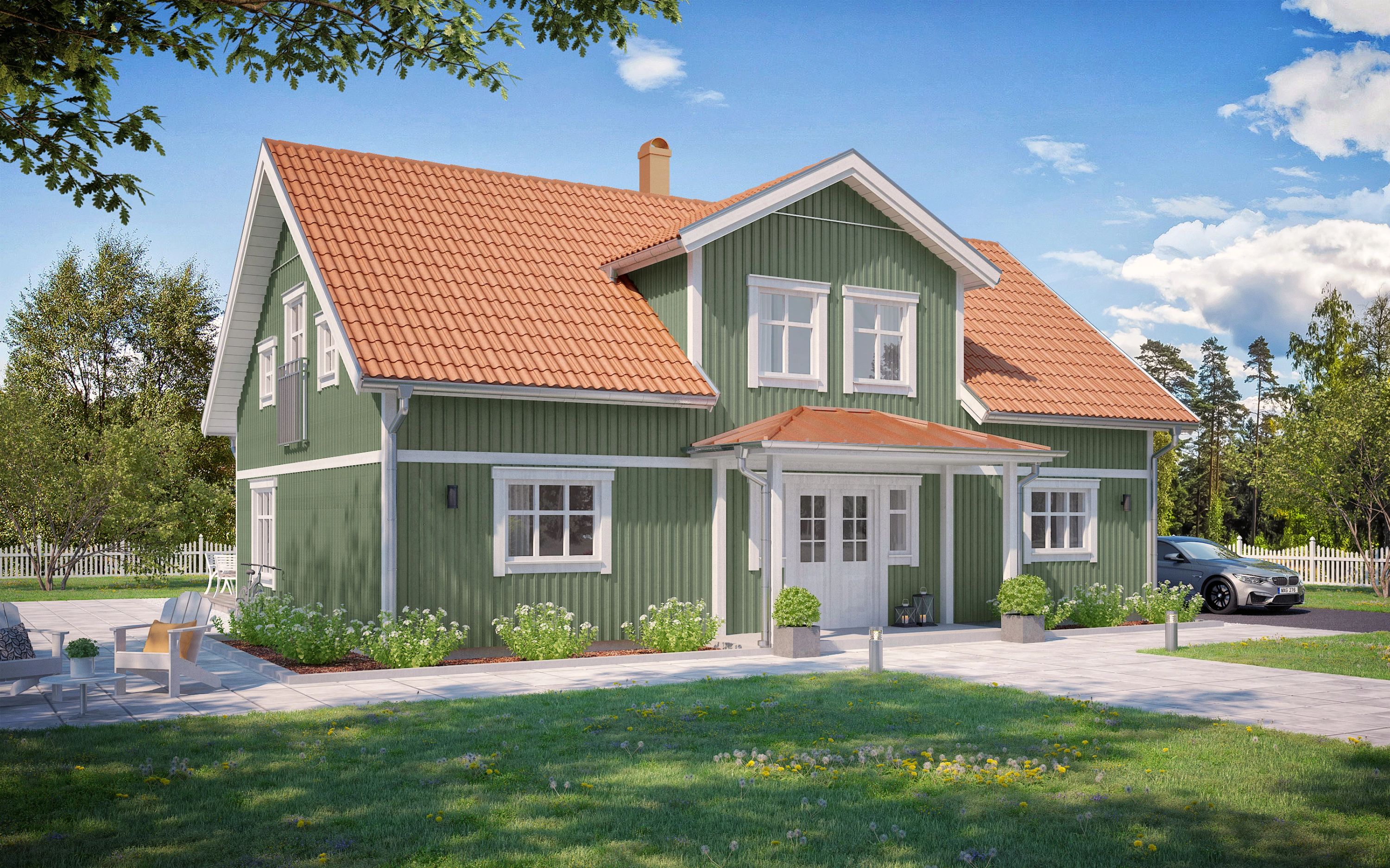Husmodellen Ljunganäs från Landsbrovillan