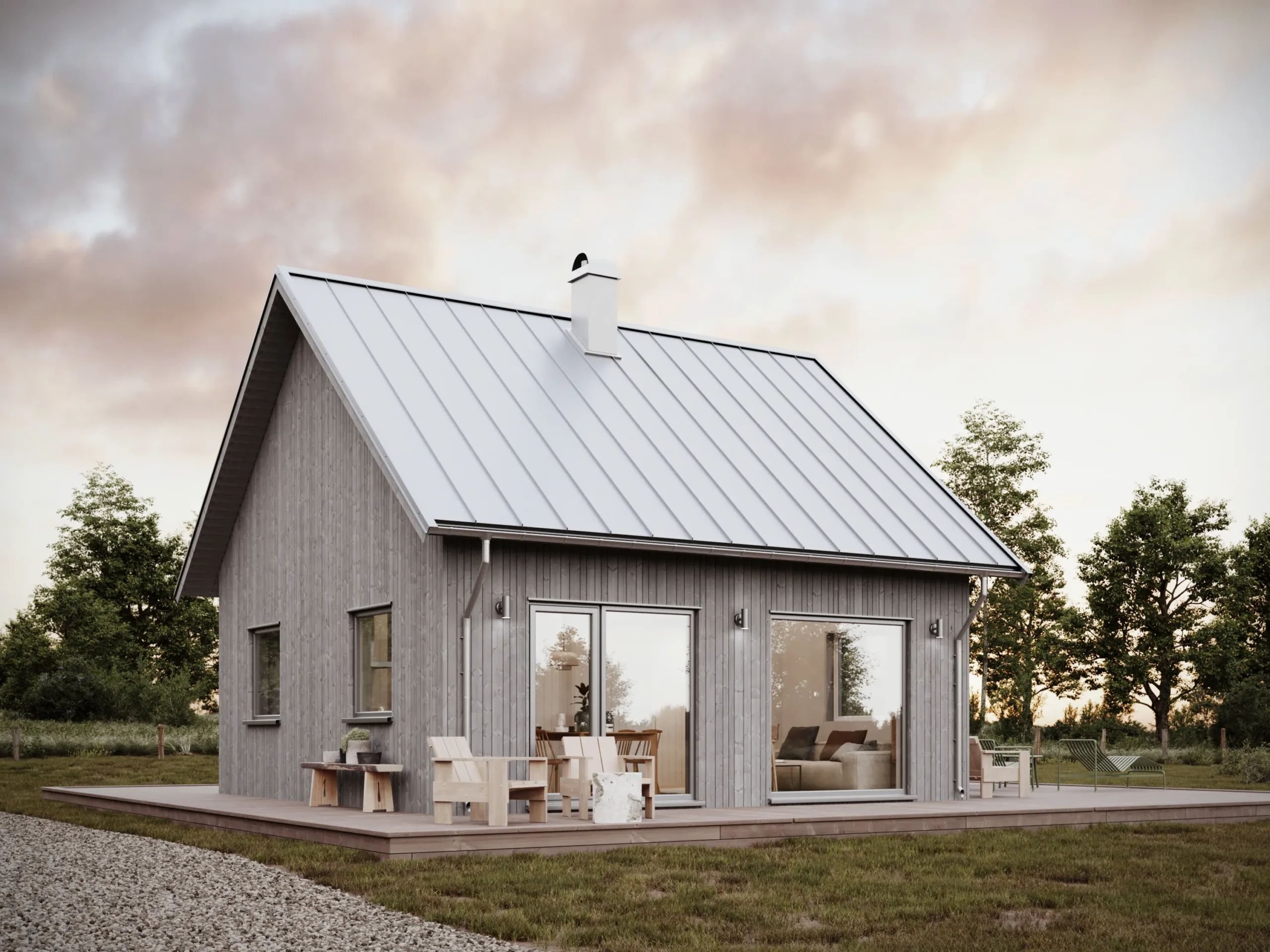 Husmodellen Lofthus K2.50 från Husverket
