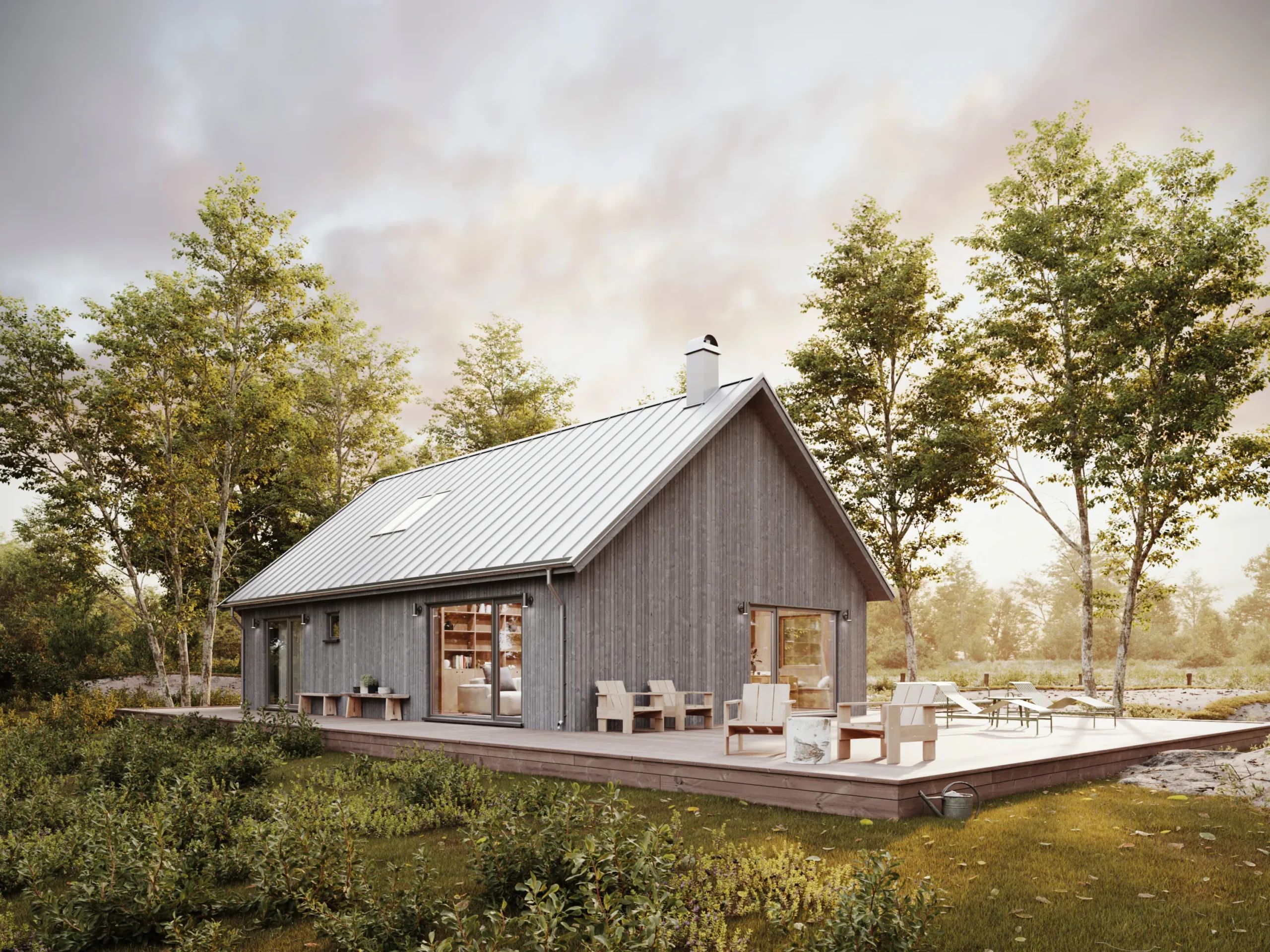 Husmodellen Lofthus K3.100 från Husverket