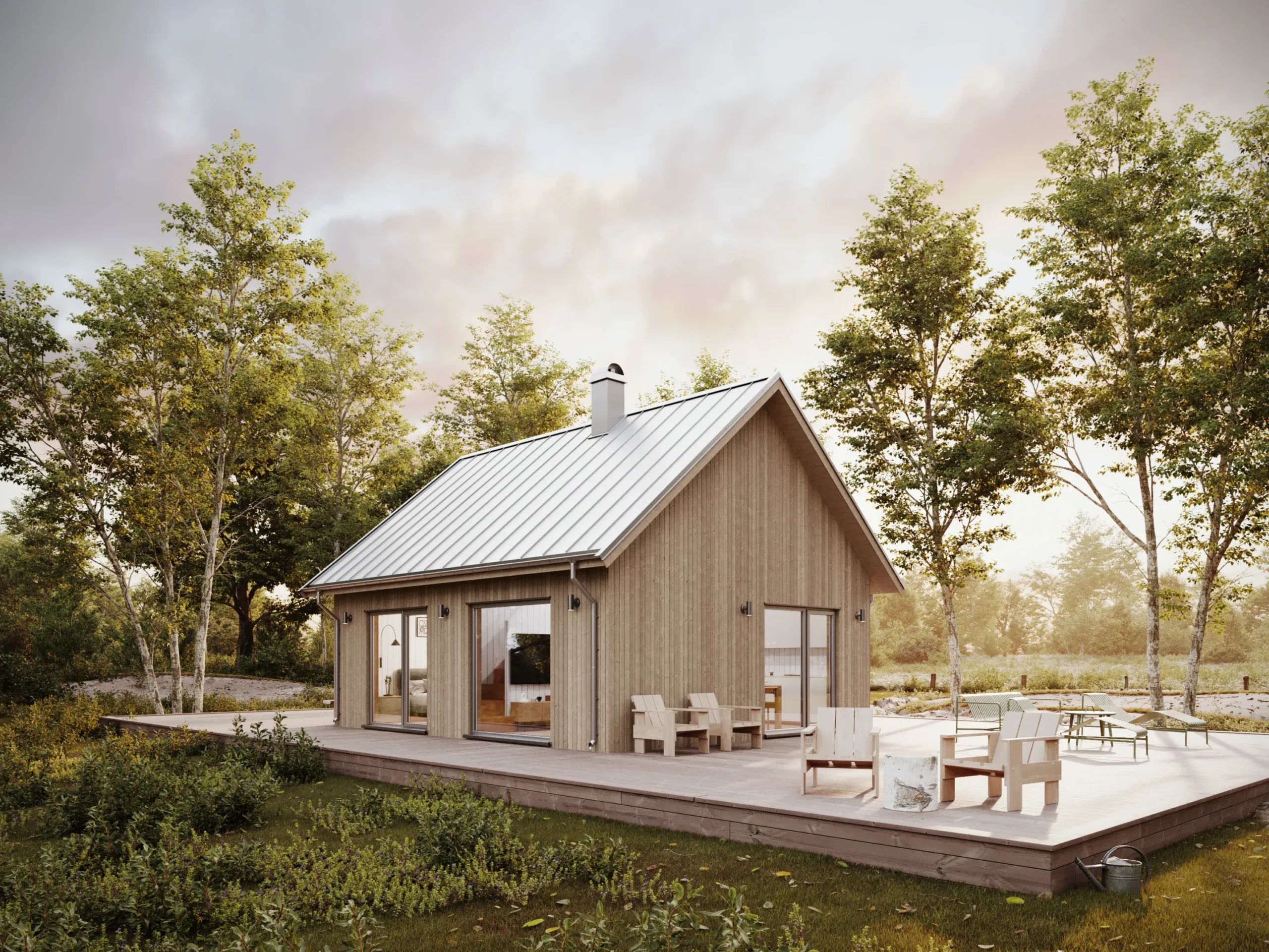 Husmodellen Lofthus K3.50 från Husverket