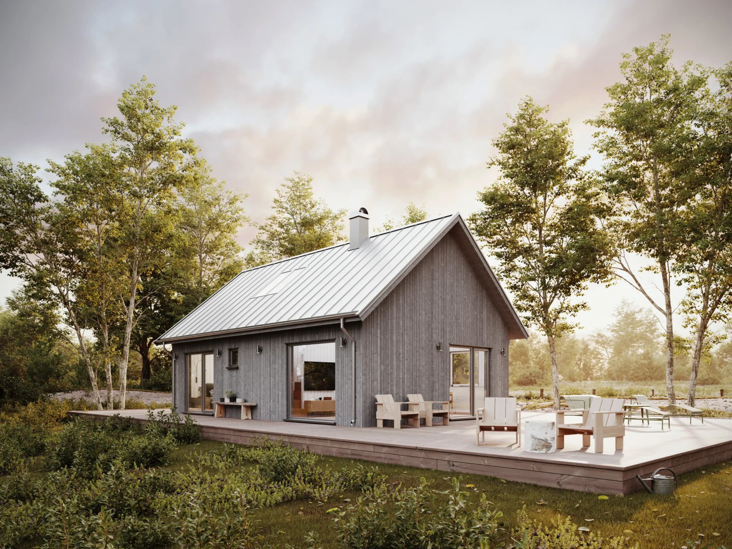 Husmodellen Lofthus K3.65 från Husverket