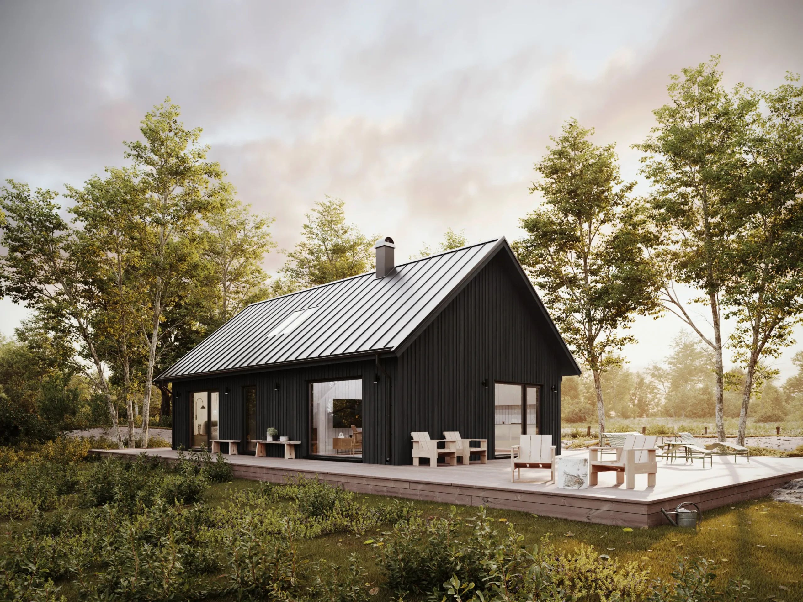 Husmodellen Lofthus K3.85 från Husverket