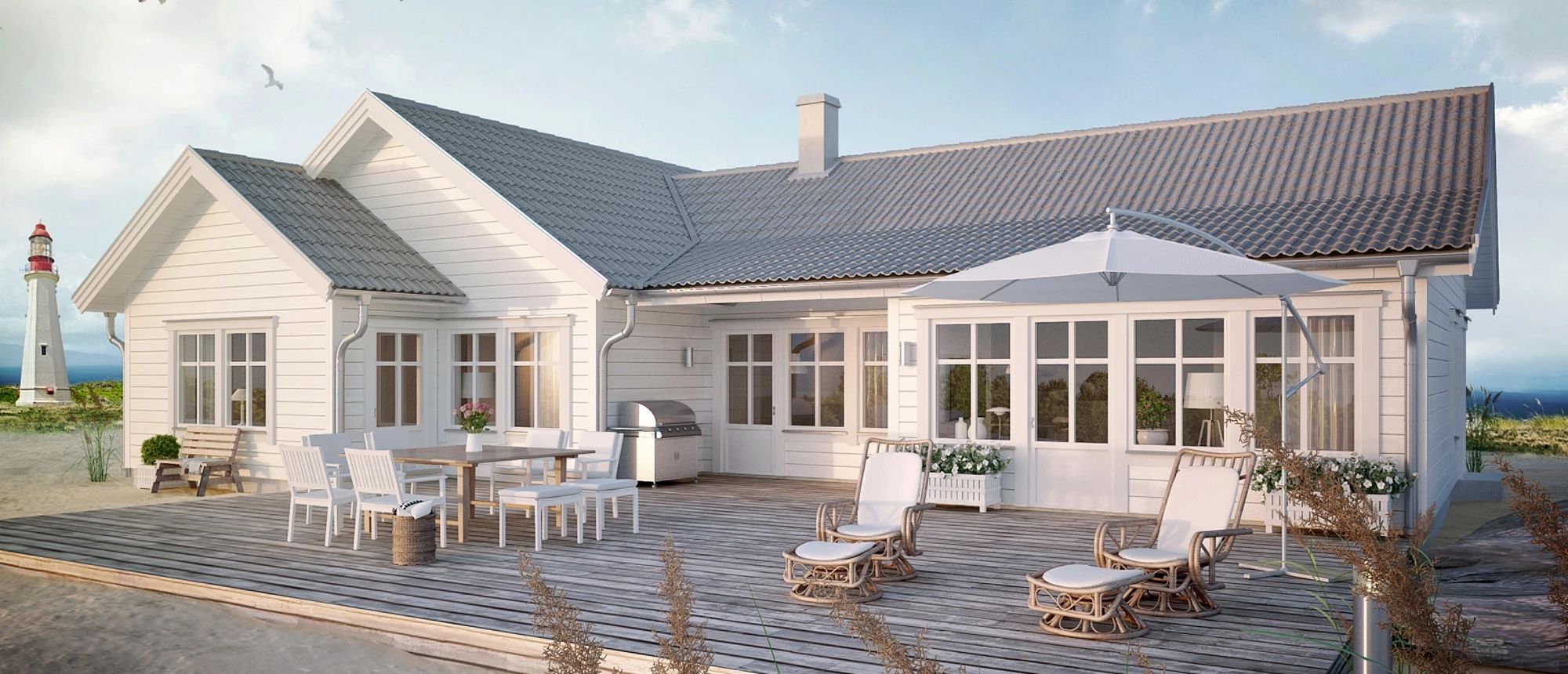 Husmodellen Måseskär från Landsbrovillan