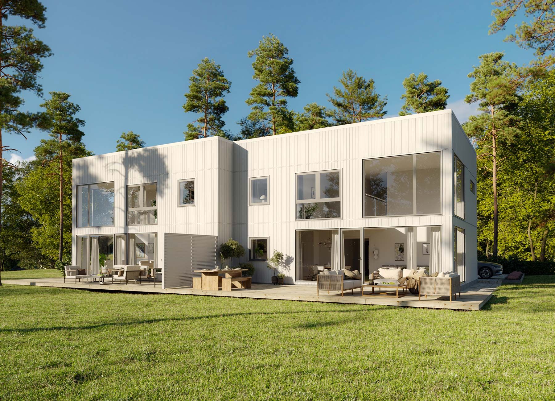 Husmodellen Parhus Nova 275 från Borohus