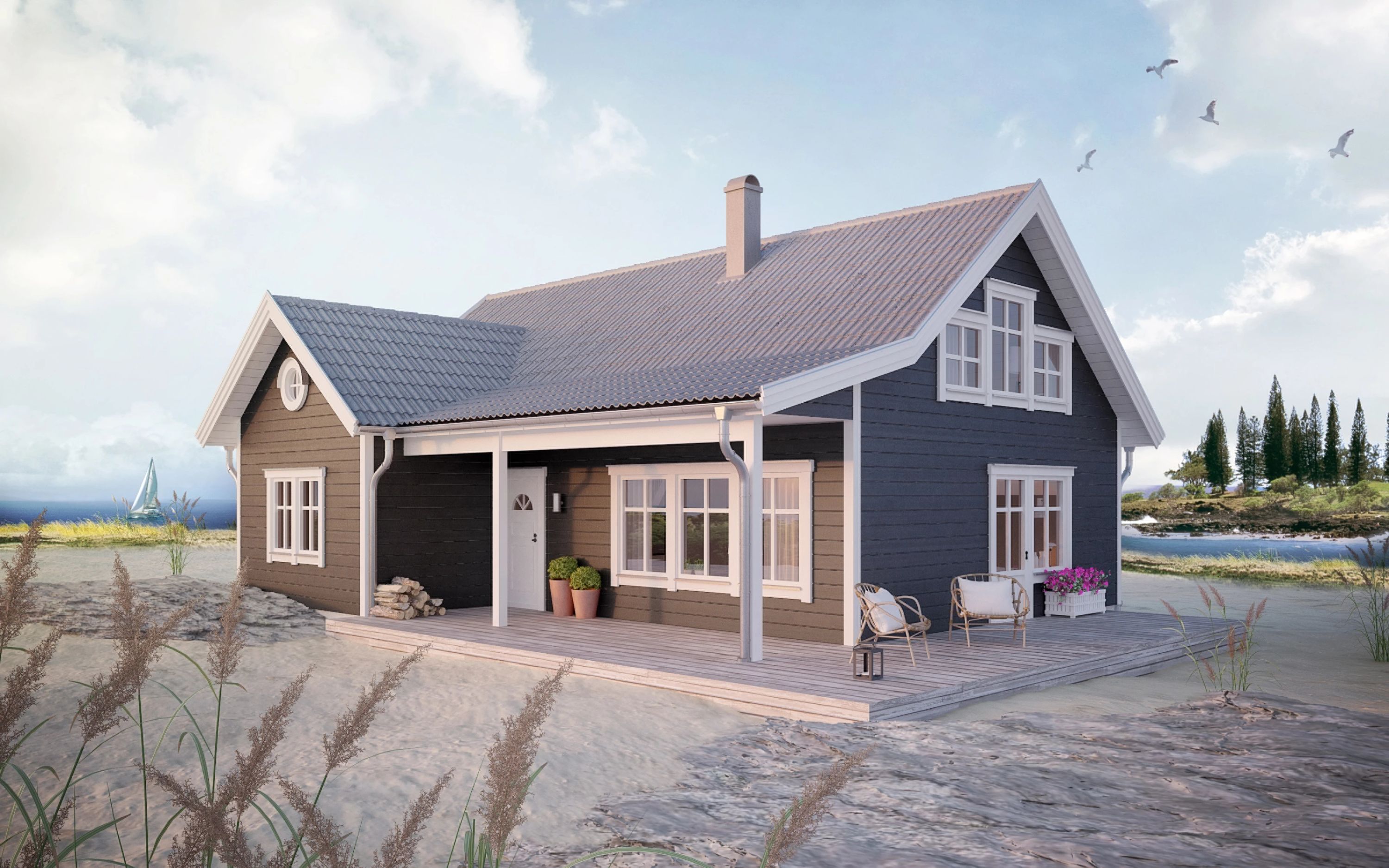 Husmodellen Sjövik från Landsbrovillan