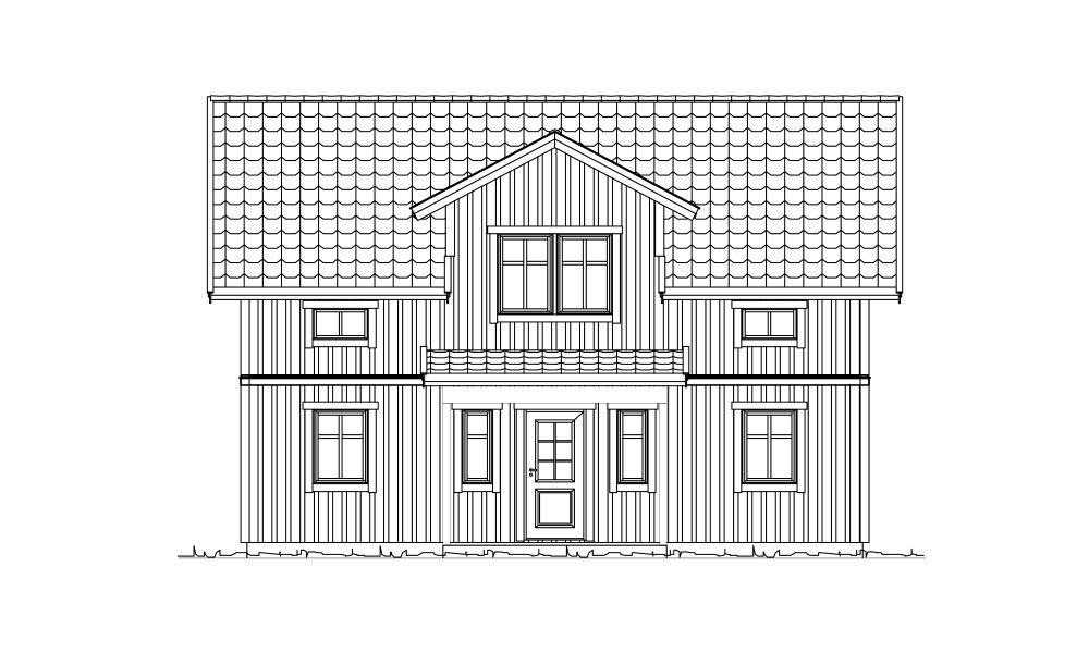 Husmodellen Tofsvipan från Dala Trähus