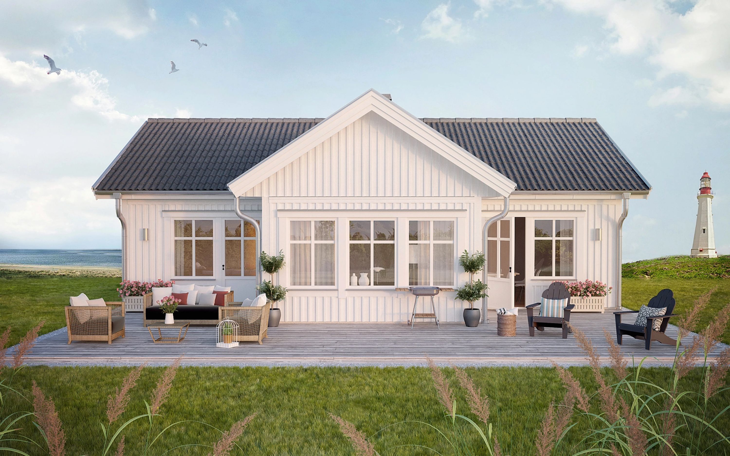 Husmodellen Visby från Landsbrovillan