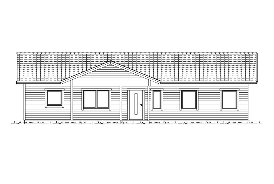 Husmodellen Vitsippan från Dala Trähus